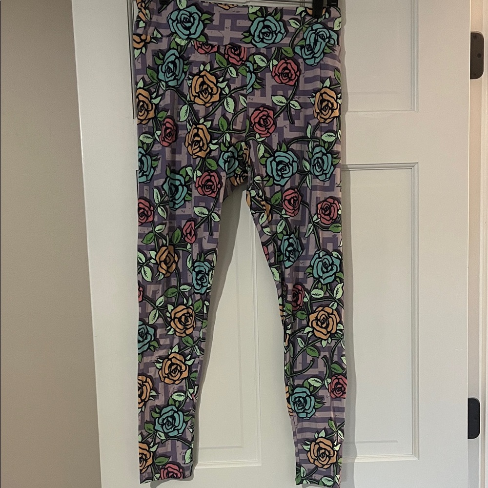 Floral Patterned Kids Leggings